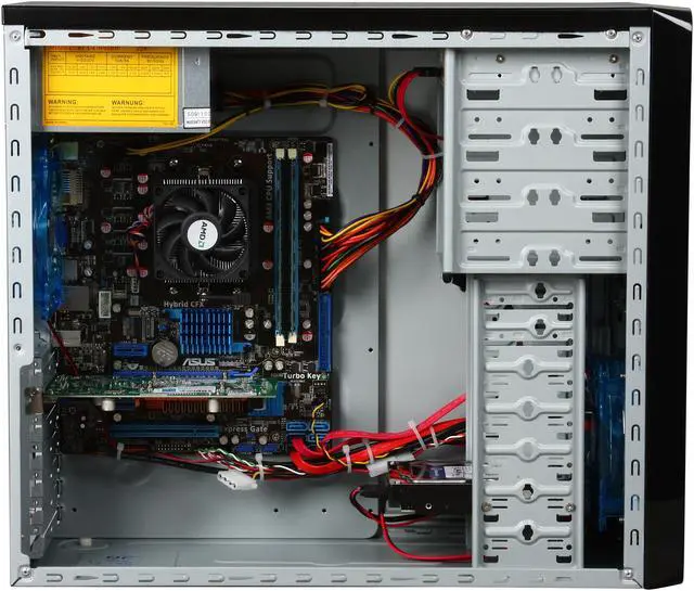 Alt view image 6 of 9 - CyberpowerPC Desktop PC Gamer Ultra 2040 AMD Phenom II X4 945 4GB DDR3 500GB HDD NVIDIA GeForce GT 220 Windows 7 Home Premium 64-Bit