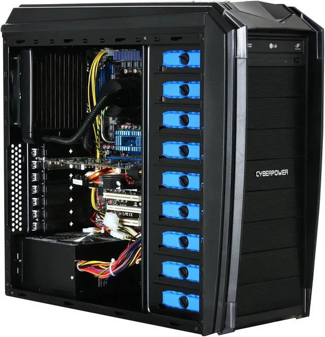 Alt view image 7 of 10 - CyberpowerPC Desktop PC Gamer Xtreme 1062 LQ Intel Core i7-930 6GB DDR3 1TB HDD ATI Radeon HD 5770 Windows 7 Home Premium 64-Bit
