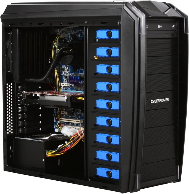 Alt view image 7 of 10 - CyberpowerPC Desktop PC Gamer Ultra 2042LQ AMD Phenom II X4 965 4GB DDR3 1TB HDD NVIDIA GeForce GTS 250 Windows 7 Home Premium 64-Bit