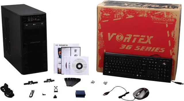 Alt view image 9 of 9 - CyberpowerPC Desktop PC Gamer Ultra 2041LQ AMD Phenom II X4 965 4GB DDR3 750GB HDD ATI Radeon HD 5570 Windows 7 Home Premium 64-Bit