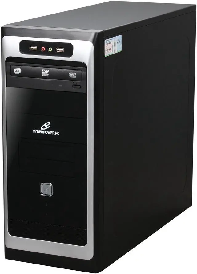 Alt view image 3 of 9 - CyberpowerPC Desktop PC Gamer Ultra 2054 AMD Athlon II X2 255 4GB DDR3 500GB HDD ATI Radeon HD 5450 Windows 7 Home Premium 64-Bit