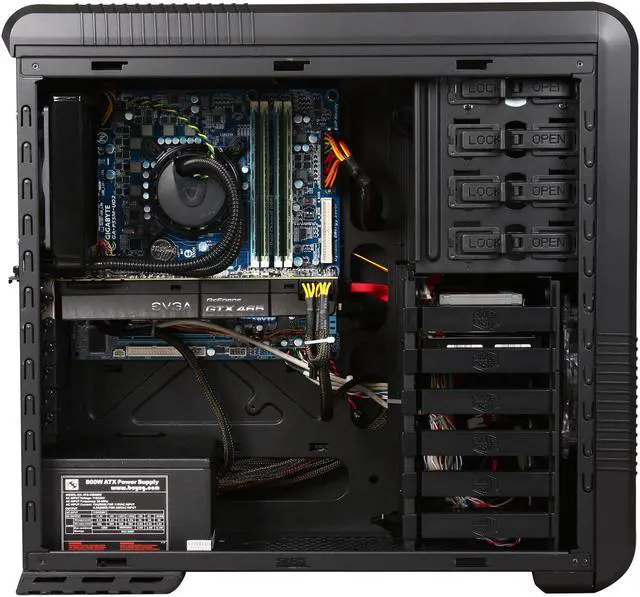 Alt view image 6 of 11 - CyberpowerPC Desktop PC Gamer Xtreme 1074LQ Intel Core i7-875K 8GB DDR3 1TB HDD+30GB SSD HDD NVIDIA GeForce GTX 465 Windows 7 Home Premium 64-bit