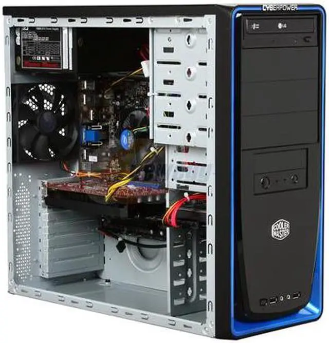 Alt view image 7 of 9 - CyberpowerPC Desktop PC Gamer Xtreme 1076 Intel Core i5-760 4GB DDR3 1TB HDD NVIDIA GeForce GTX 460 Windows 7 Home Premium 64-bit