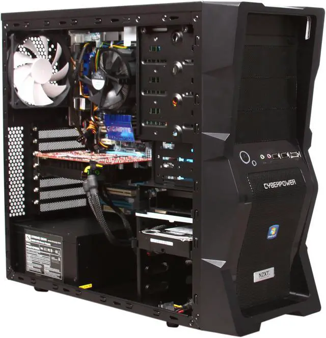 Alt view image 6 of 8 - CyberpowerPC Desktop PC Gamer Xtreme 1084 Intel Core i7-950 12GB DDR3 30GB SSD+1TB HDD HDD NVIDIA GeForce GTX 460 Windows 7 Home Premium 64-bit