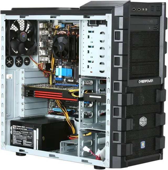 Alt view image 7 of 9 - CyberpowerPC Desktop PC Gamer Ultra 2062 AMD Phenom II X4 965 4GB DDR3 1TB HDD AMD Radeon HD 6870 Windows 7 Home Premium 64-Bit