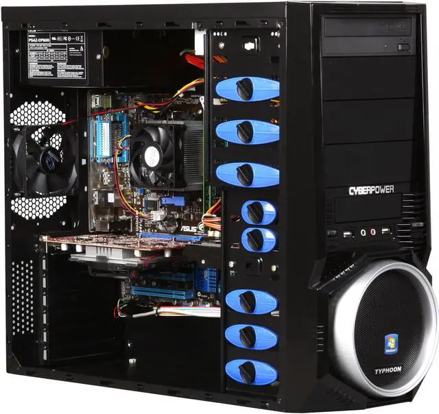 Alt view image 7 of 9 - CyberpowerPC Desktop PC Gamer Ultra 2064 AMD Phenom II X4 925 4GB DDR3 1TB HDD ATI Radeon HD 5670 Windows 7 Home Premium 64-Bit