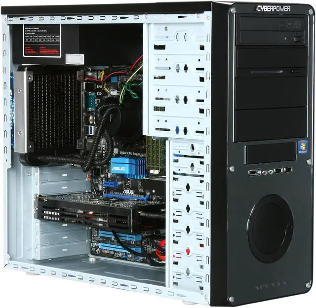 Alt view image 7 of 9 - CyberpowerPC Desktop PC Gamer Ultra 2065LQ AMD Phenom II X6 1090T 8GB DDR3 1TB HDD AMD Radeon HD 6850 Windows 7 Home Premium 64-Bit