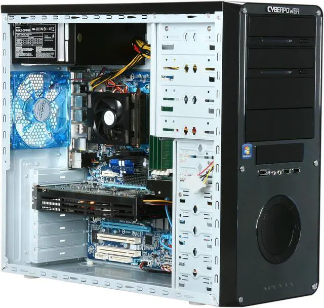 Alt view image 7 of 9 - CyberpowerPC Desktop PC Gamer Ultra 2067 AMD Phenom II X6 1055T 8GB DDR3 1TB HDD AMD Radeon HD 6850 Windows 7 Home Premium 64-Bit