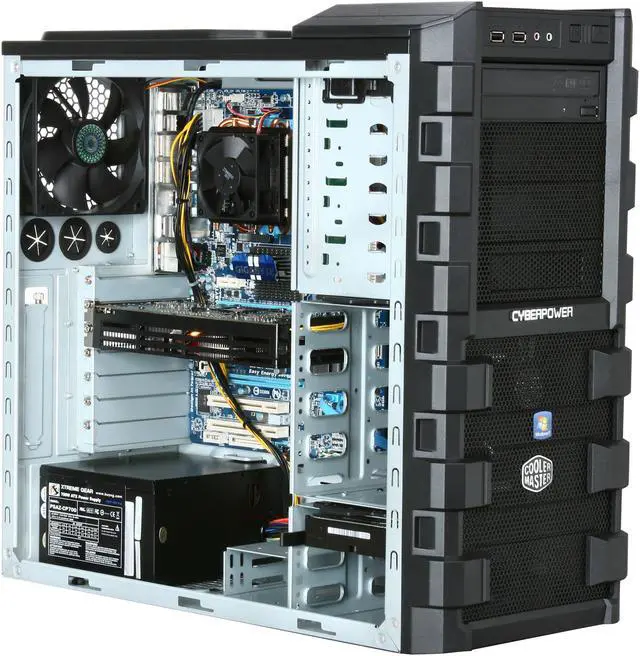 Alt view image 7 of 9 - CyberpowerPC Desktop PC Gamer Ultra 2068 AMD Phenom II X6 1090T 8GB DDR3 1TB HDD AMD Radeon HD 6850 Windows 7 Home Premium 64-Bit