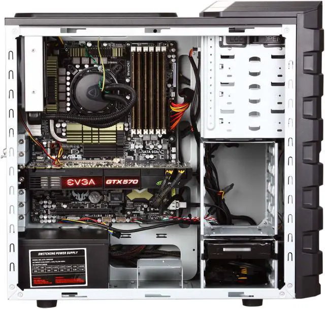 Alt view image 6 of 10 - CyberpowerPC Desktop PC Gamer Xtreme 1094LQ Intel Core i7-960 12GB DDR3 1TB HDD NVIDIA GeForce GTX 570 Windows 7 Home Premium 64-bit