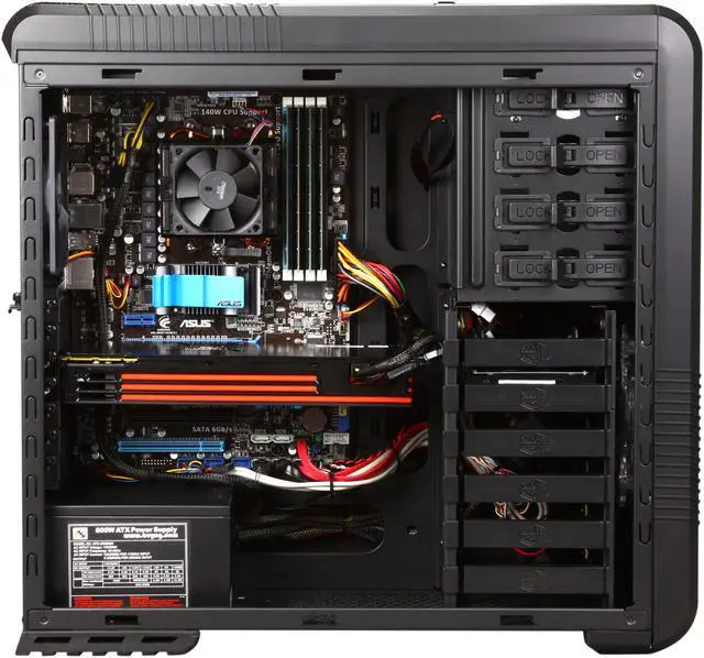 Alt view image 6 of 10 - CyberpowerPC Desktop PC Gamer Ultra 2072 AMD Phenom II X6 1100T 8GB DDR3 1TB HDD AMD Radeon HD 6950 Windows 7 Home Premium 64-Bit