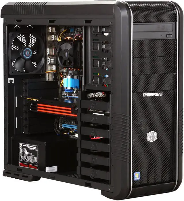 Alt view image 7 of 10 - CyberpowerPC Desktop PC Gamer Ultra 2072 AMD Phenom II X6 1100T 8GB DDR3 1TB HDD AMD Radeon HD 6950 Windows 7 Home Premium 64-Bit