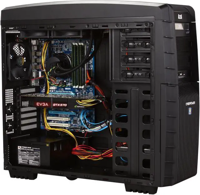 Alt view image 7 of 10 - CyberpowerPC Desktop PC Gamer Xtreme 1310LQ Intel Core i7-2600K 8GB DDR3 2TB HDD NVIDIA GeForce GTX 570 Windows 7 Home Premium 64-bit