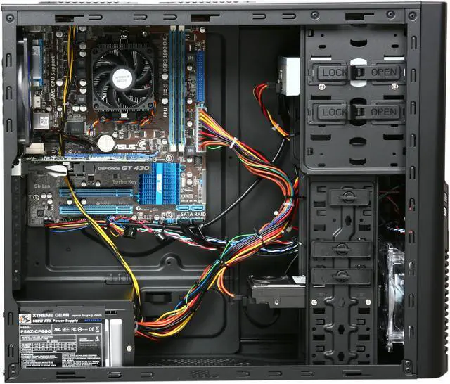 Alt view image 6 of 9 - CyberpowerPC Desktop PC Gamer Ultra 2076 Intel Pentium D 840 4GB DDR3 1TB HDD NVIDIA GeForce GT 430 Windows 7 Home Premium 64-Bit