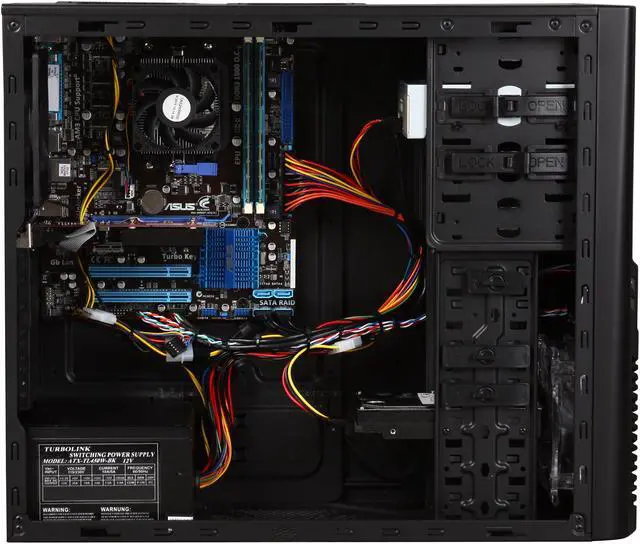 Alt view image 6 of 9 - CyberpowerPC Desktop PC Gamer Ultra 2084 AMD Athlon II X2 260 4GB DDR3 1TB HDD NVIDIA GeForce GT 520 (1 GB) Windows 7 Home Premium 64-bit