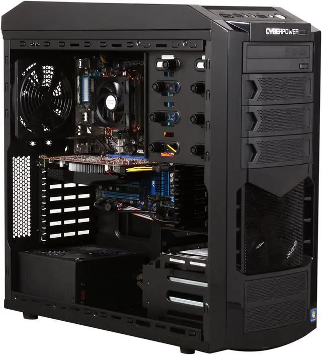 Alt view image 7 of 10 - CyberpowerPC Desktop PC Gamer Ultra 2081 AMD Phenom II X6 1090T 8GB DDR3 1TB HDD AMD Radeon HD 6770 (1 GB) Windows 7 Home Premium 64-bit