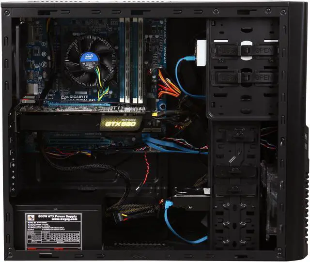 Alt view image 6 of 9 - CyberpowerPC Desktop PC Gamer Xtreme 1315 Intel Core i5-2500K 8GB DDR3 1TB HDD NVIDIA GeForce GTX 560 (1 GB) Windows 7 Home Premium 64-bit