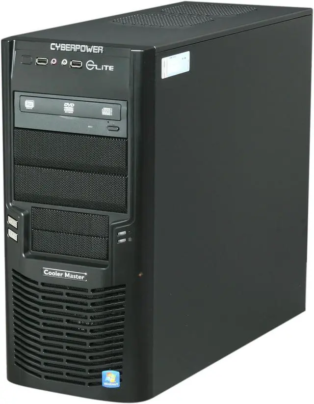 Alt view image 3 of 9 - CyberpowerPC Desktop PC Gamer Xtreme 1313 Intel Core i3-2100 4GB DDR3 1TB HDD Intel HD Graphics 2000 Windows 7 Home Premium 64-bit