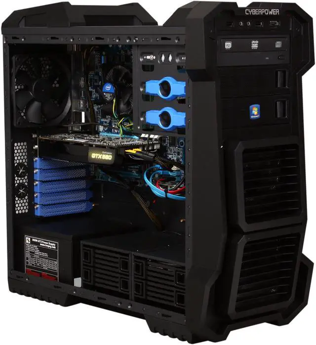 Alt view image 7 of 9 - CyberpowerPC Desktop PC Gamer Xtreme 1317 Intel Core i7-2600K 8GB DDR3 2TB HDD NVIDIA GeForce GTX 560 1GB Windows 7 Home Premium 64-bit