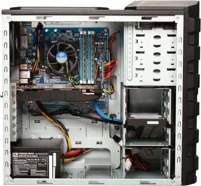 Alt view image 6 of 9 - CyberpowerPC Desktop PC Gamer Xtreme 1319 Intel Core i7-2600K 8GB DDR3 1TB HDD AMD Radeon HD 6850 1GB Windows 7 Home Premium 64-bit