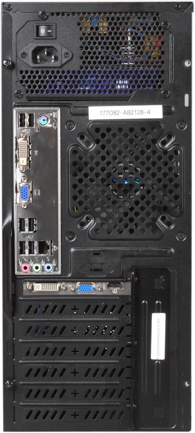 Alt view image 8 of 9 - CyberpowerPC Desktop PC Gamer Xtreme 1321 (GX1321) Intel Core i5-2500K 8GB DDR3 1TB HDD AMD Radeon HD 6670 1GB Windows 7 Home Premium 64-Bit