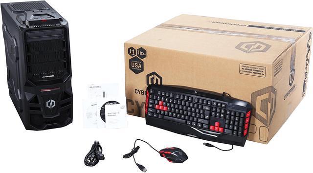 Alt view image 9 of 8 - CyberpowerPC Desktop PC Gamer Ultra 2098 AMD FX-Series FX-4300 8GB DDR3 500GB HDD AMD Radeon R7 240 Windows 10 Home 64-Bit