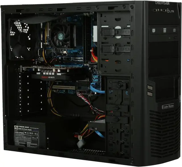 Alt view image 7 of 9 - CyberpowerPC Desktop PC Gamer Ultra 2110 AMD FX-Series FX-6100 8GB DDR3 1TB HDD AMD Radeon HD 6670 1GB Windows 7 Home Premium 64-Bit