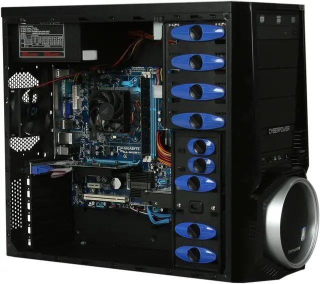 Alt view image 7 of 9 - CyberpowerPC Desktop PC Gamer Ultra 2114 AMD FX-Series FX-4100 4GB DDR3 1TB HDD Nvidia Geforce GT 520 1GB Windows 7 Home Premium 64-Bit