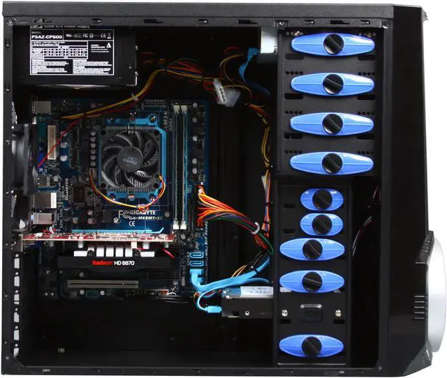 Alt view image 6 of 9 - CyberpowerPC Desktop PC Gamer Ultra 2117 AMD FX-Series FX-4100 8GB DDR3 1TB HDD AMD Radeon HD 6670 1GB Windows 7 Home Premium 64-Bit