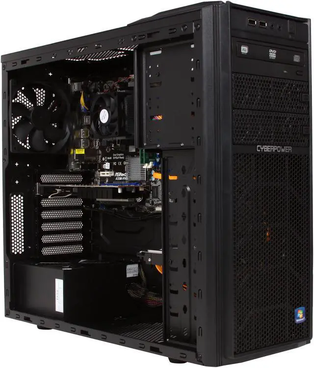 Alt view image 7 of 9 - CyberpowerPC Desktop PC Gamer Ultra 2121 AMD A8-3870K 8GB DDR3 1TB HDD AMD Radeon HD 6450 1GB Windows 7 Home Premium 64-Bit