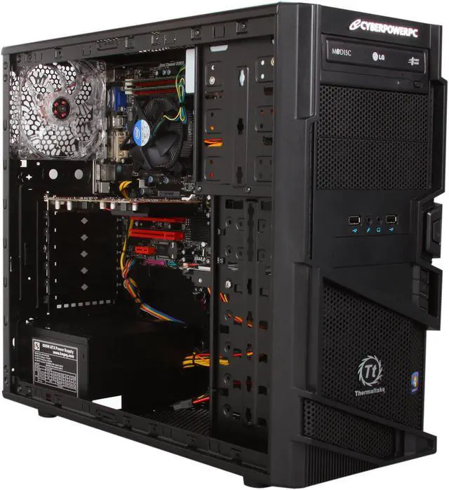 Alt view image 7 of 9 - CyberpowerPC Desktop PC Gamer Xtreme 1333 Intel Core i5-3570K 8GB DDR3 1TB HDD AMD Radeon HD 7750 1GB Windows 7 Home Premium 64-Bit