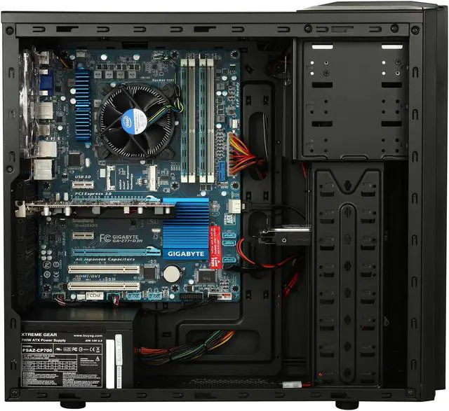 Alt view image 6 of 9 - CyberpowerPC Desktop PC Gamer Xtreme 1334 Intel Core i7-3770K 8GB DDR3 1TB HDD AMD Radeon HD 7750 1GB Windows 7 Home Premium 64-Bit