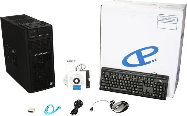 Alt view image 9 of 9 - CyberpowerPC Desktop PC Gamer Xtreme 1334 Intel Core i7-3770K 8GB DDR3 1TB HDD AMD Radeon HD 7750 1GB Windows 7 Home Premium 64-Bit