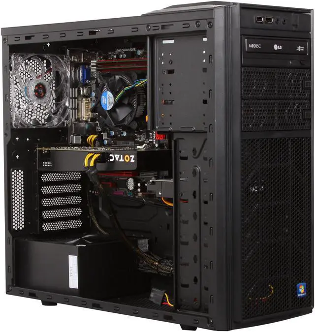 Alt view image 7 of 9 - CyberpowerPC Desktop PC Gamer Xtreme 1335 Intel Core i7-3770K 8GB DDR3 2TB HDD Nvidia Geforce GTX 560 2GB Windows 7 Home Premium 64-Bit