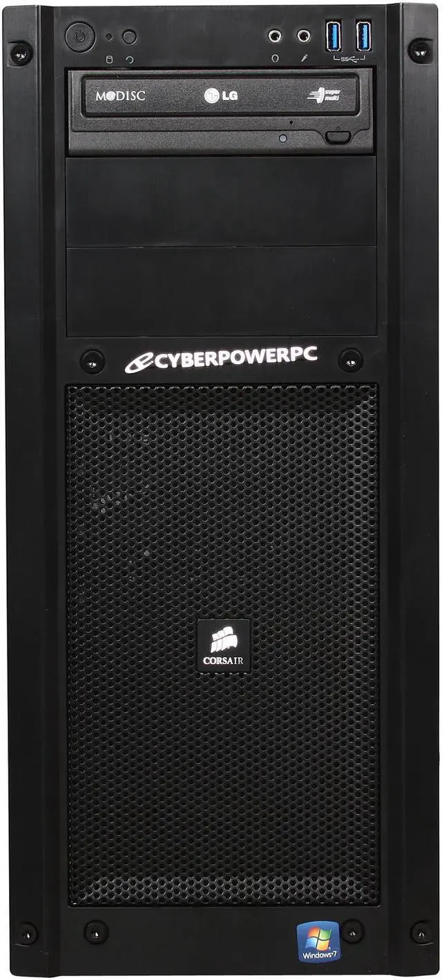 Alt view image 2 of 9 - CyberpowerPC Desktop PC Gamer FTW 2005 Intel Core i7-3820 8GB DDR3 1TB HDD AMD Radeon HD 7750 1GB PCI-e Graphics Windows 7 Home Premium 64-Bit