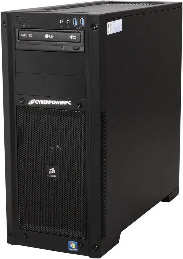 Alt view image 3 of 9 - CyberpowerPC Desktop PC Gamer FTW 2005 Intel Core i7-3820 8GB DDR3 1TB HDD AMD Radeon HD 7750 1GB PCI-e Graphics Windows 7 Home Premium 64-Bit