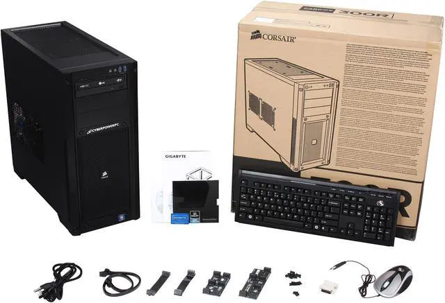 Alt view image 9 of 9 - CyberpowerPC Desktop PC Gamer FTW 2005 Intel Core i7-3820 8GB DDR3 1TB HDD AMD Radeon HD 7750 1GB PCI-e Graphics Windows 7 Home Premium 64-Bit
