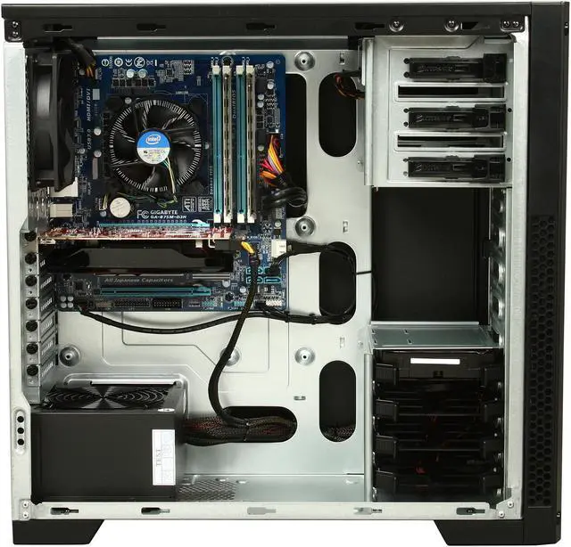 Alt view image 6 of 9 - CyberpowerPC Desktop PC Gamer Xtreme 1337 Intel Core i7-3770K 8GB DDR3 1TB HDD AMD Radeon HD 7770 1GB PCI-e Graphics Windows 7 Home Premium 64-Bit