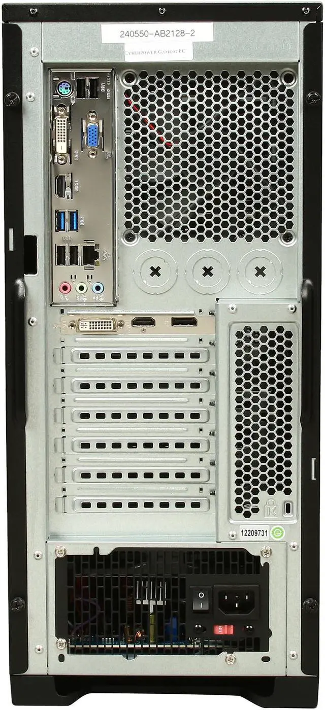 Alt view image 8 of 9 - CyberpowerPC Desktop PC Gamer Xtreme 1337 Intel Core i7-3770K 8GB DDR3 1TB HDD AMD Radeon HD 7770 1GB PCI-e Graphics Windows 7 Home Premium 64-Bit