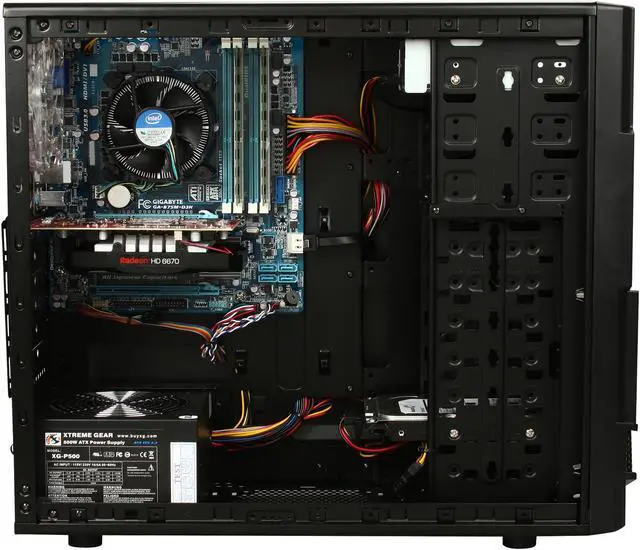 Alt view image 6 of 9 - CyberpowerPC Desktop PC Gamer Xtreme 1339 Intel Core i5-3450 8GB DDR3 1TB HDD AMD Radeon HD 6670 1GB PCI-e Graphics Windows 7 Home Premium 64-Bit