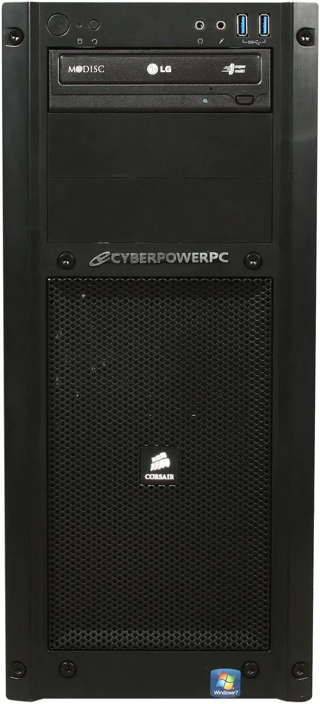 Alt view image 2 of 9 - CyberpowerPC Desktop PC Gamer Xtreme 1342 Intel Core i5-3570K 8GB DDR3 1TB HDD AMD Radeon HD 7850 2GB PCI-e Graphics Windows 7 Home Premium 64-Bit