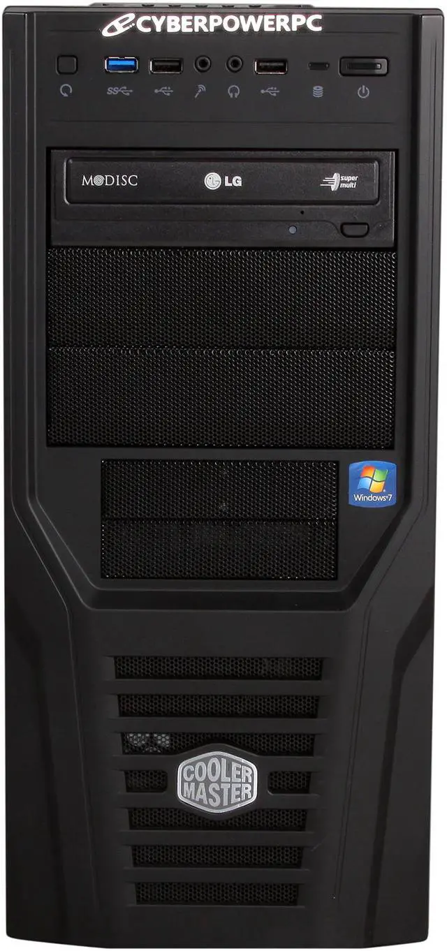 Alt view image 2 of 8 - CyberpowerPC Desktop PC Gamer Xtreme 1345 Intel Core i7-3770K 8GB DDR3 1TB HDD Nvidia Geforce GTX 550 Ti 1GB PCI-e Graphics Windows 7 Home Premium 64-Bit