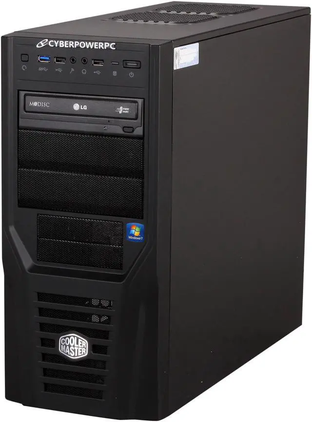 Alt view image 3 of 8 - CyberpowerPC Desktop PC Gamer Xtreme 1345 Intel Core i7-3770K 8GB DDR3 1TB HDD Nvidia Geforce GTX 550 Ti 1GB PCI-e Graphics Windows 7 Home Premium 64-Bit