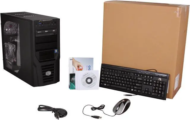 Alt view image 8 of 8 - CyberpowerPC Desktop PC Gamer Xtreme 1345 Intel Core i7-3770K 8GB DDR3 1TB HDD Nvidia Geforce GTX 550 Ti 1GB PCI-e Graphics Windows 7 Home Premium 64-Bit