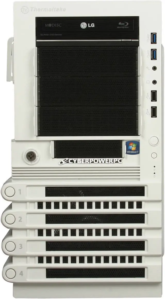 Alt view image 2 of 9 - CyberpowerPC Desktop PC Gamer FTW 2001LQ Intel Core i5-3570K 16GB DDR3 2TB HDD AMD Radeon HD 7970 3GB PCI-e Graphics Windows 7 Home Premium 64-Bit