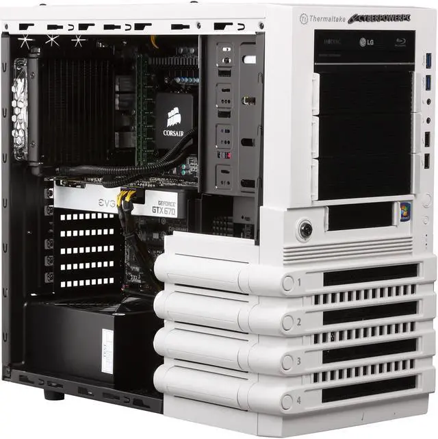 Alt view image 7 of 8 - CyberpowerPC Desktop PC Gamer FTW 2004LQ Intel Core i7-3820 16GB DDR3 2TB HDD Nvidia Geforce GTX 670 2GB PCI-e Graphics Windows 7 Home Premium 64-Bit