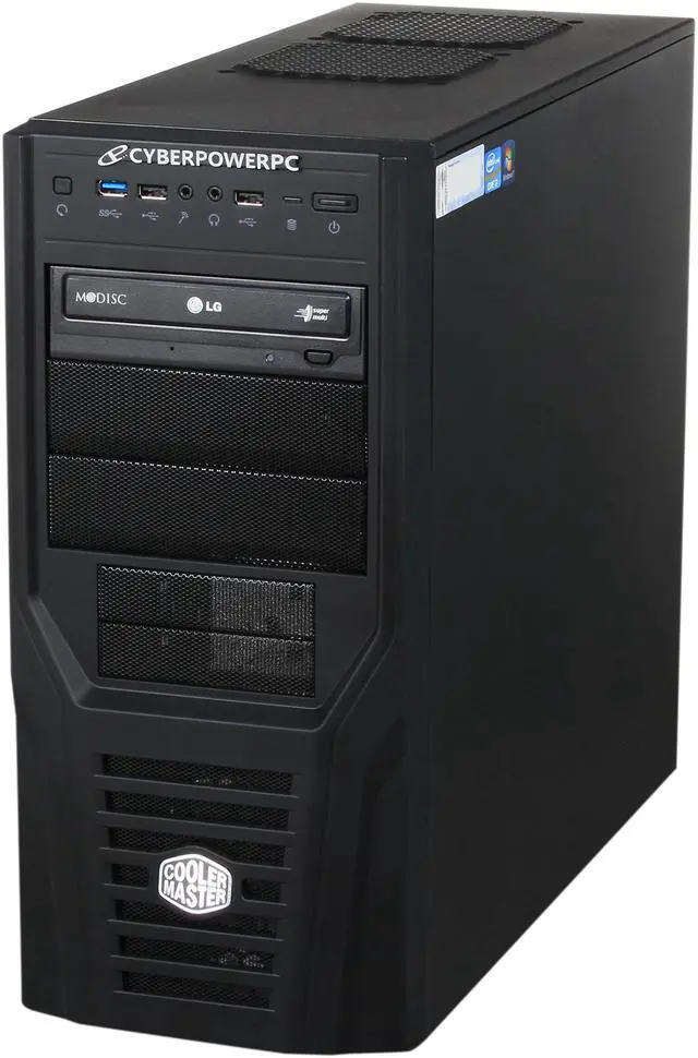 Alt view image 3 of 10 - CyberpowerPC Desktop PC Gamer Xtreme 1350 Intel Core i7-3770 8GB DDR3 1TB HDD NVIDIA GeForce GT 640 2GB Windows 7 Home Premium 64-Bit