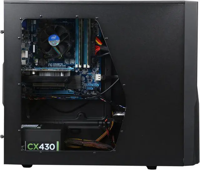 Alt view image 4 of 10 - CyberpowerPC Desktop PC Gamer Xtreme 1350 Intel Core i7-3770 8GB DDR3 1TB HDD NVIDIA GeForce GT 640 2GB Windows 7 Home Premium 64-Bit