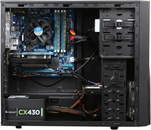 Alt view image 6 of 10 - CyberpowerPC Desktop PC Gamer Xtreme 1350 Intel Core i7-3770 8GB DDR3 1TB HDD NVIDIA GeForce GT 640 2GB Windows 7 Home Premium 64-Bit