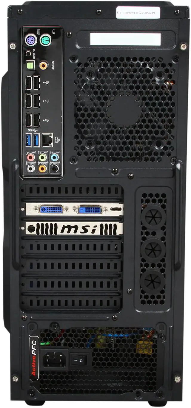 Alt view image 8 of 9 - CyberpowerPC Desktop PC Gamer Xtreme 1353 Intel Core i7-3820 16GB DDR3 2TB HDD Nvidia Geforce GTX 650 1GB Windows 8 64 bit